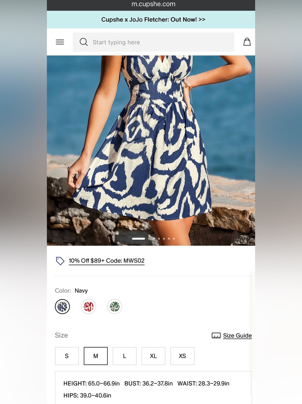 Cupshe Daycation Abstract Mini Dress - Picture 8 of 14